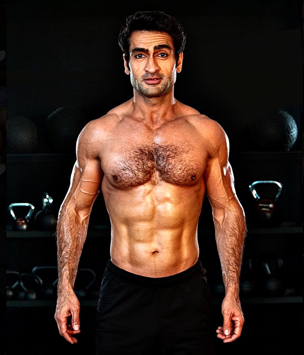 Kumail Nanjiani Debuts Ripped Body Shirtless Photos