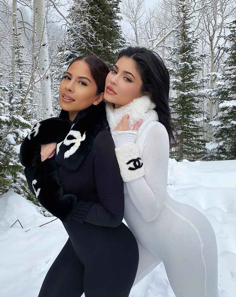 Kylie Jenner and Yris Palmer Twinning in Chanel