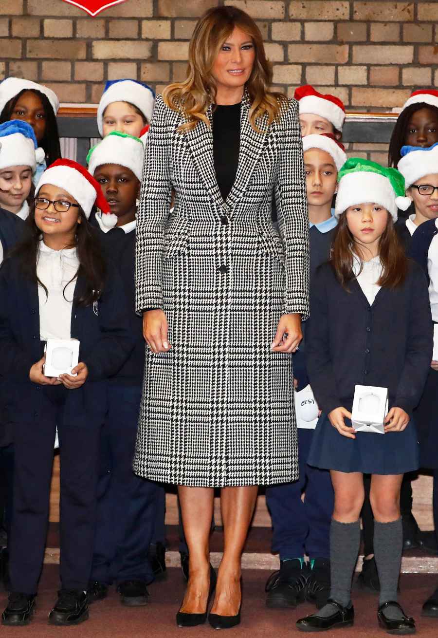 Melania Trump Plaid Coat December 4, 2019