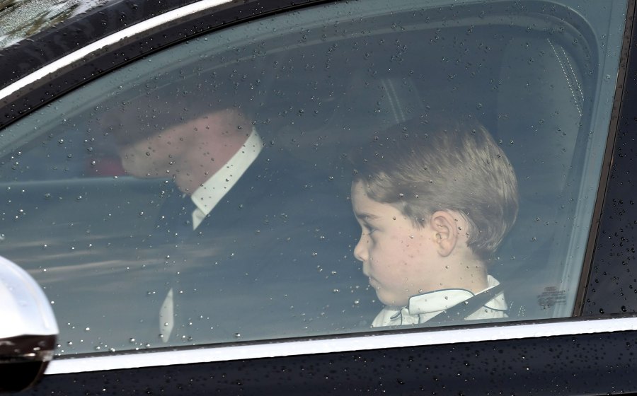 Royal Family Arrives at Queen Elizabeth’s Annual Christmas Lunch With Prince George in the Front Seat