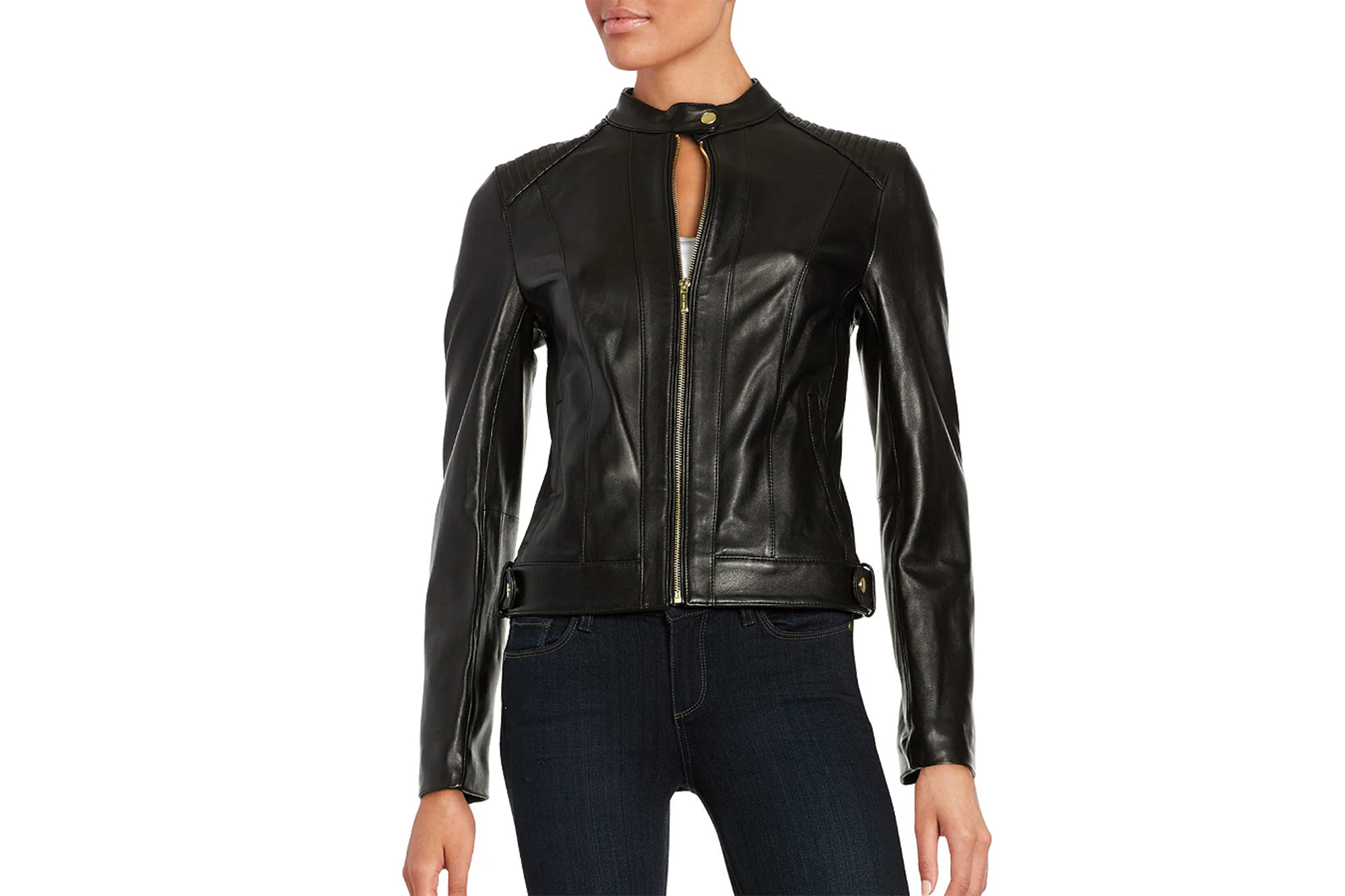 Cole Haan Quilted Italian Leather Jacket