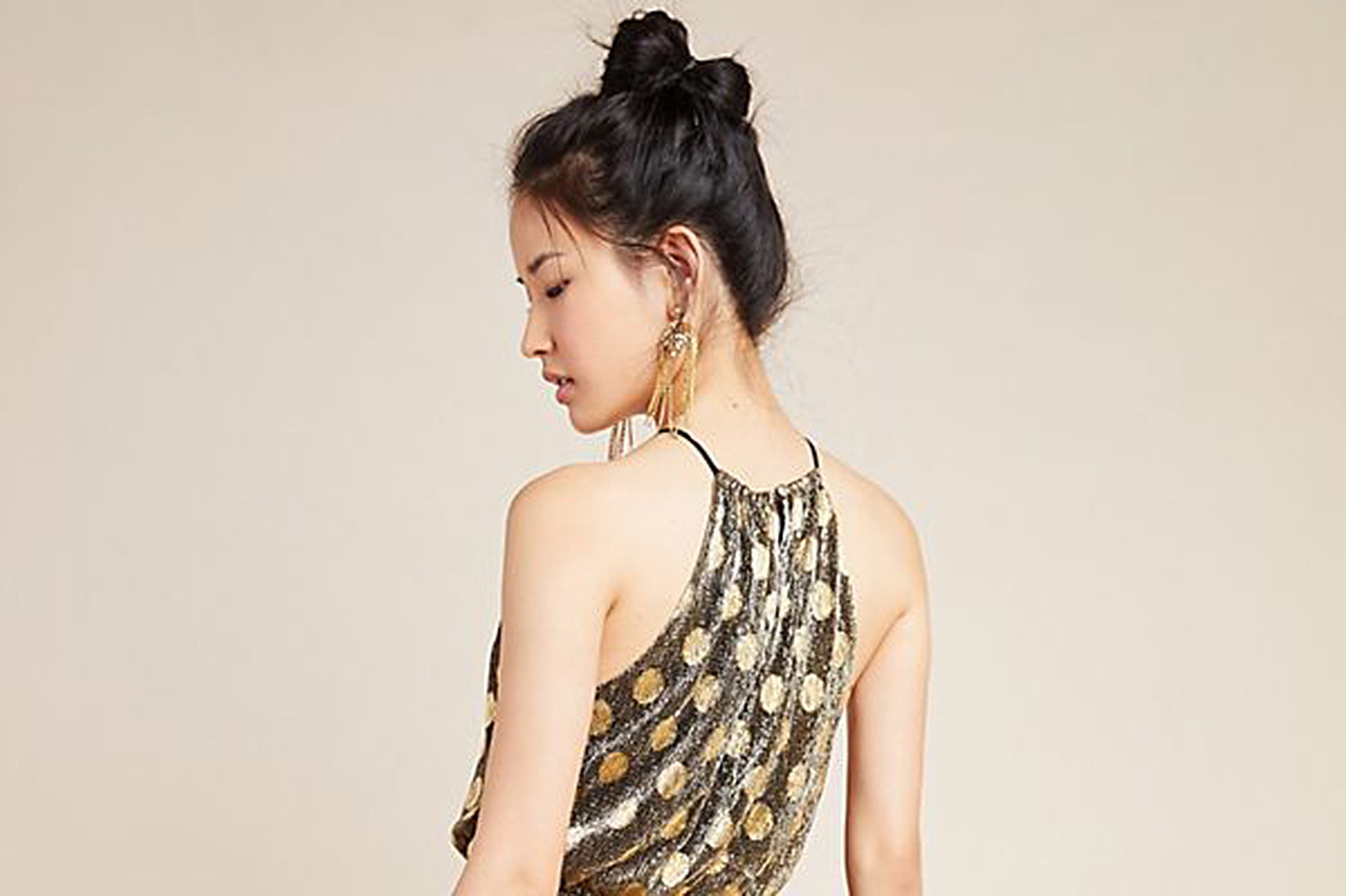 Confetti Halter Midi Dress