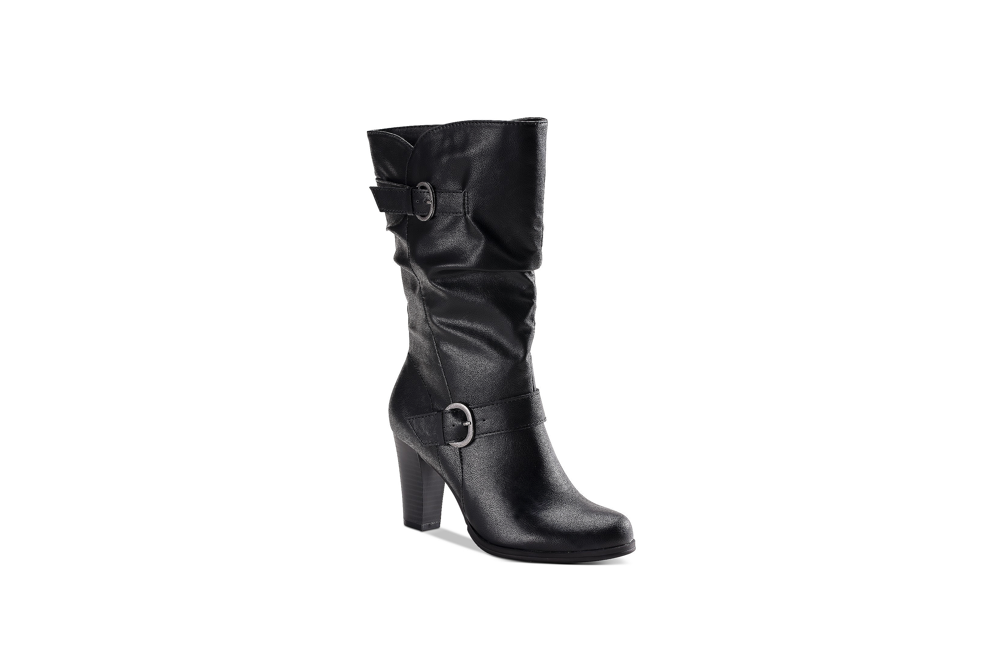 Style & Co Sachi Block-Heel Mid-Shaft Boots