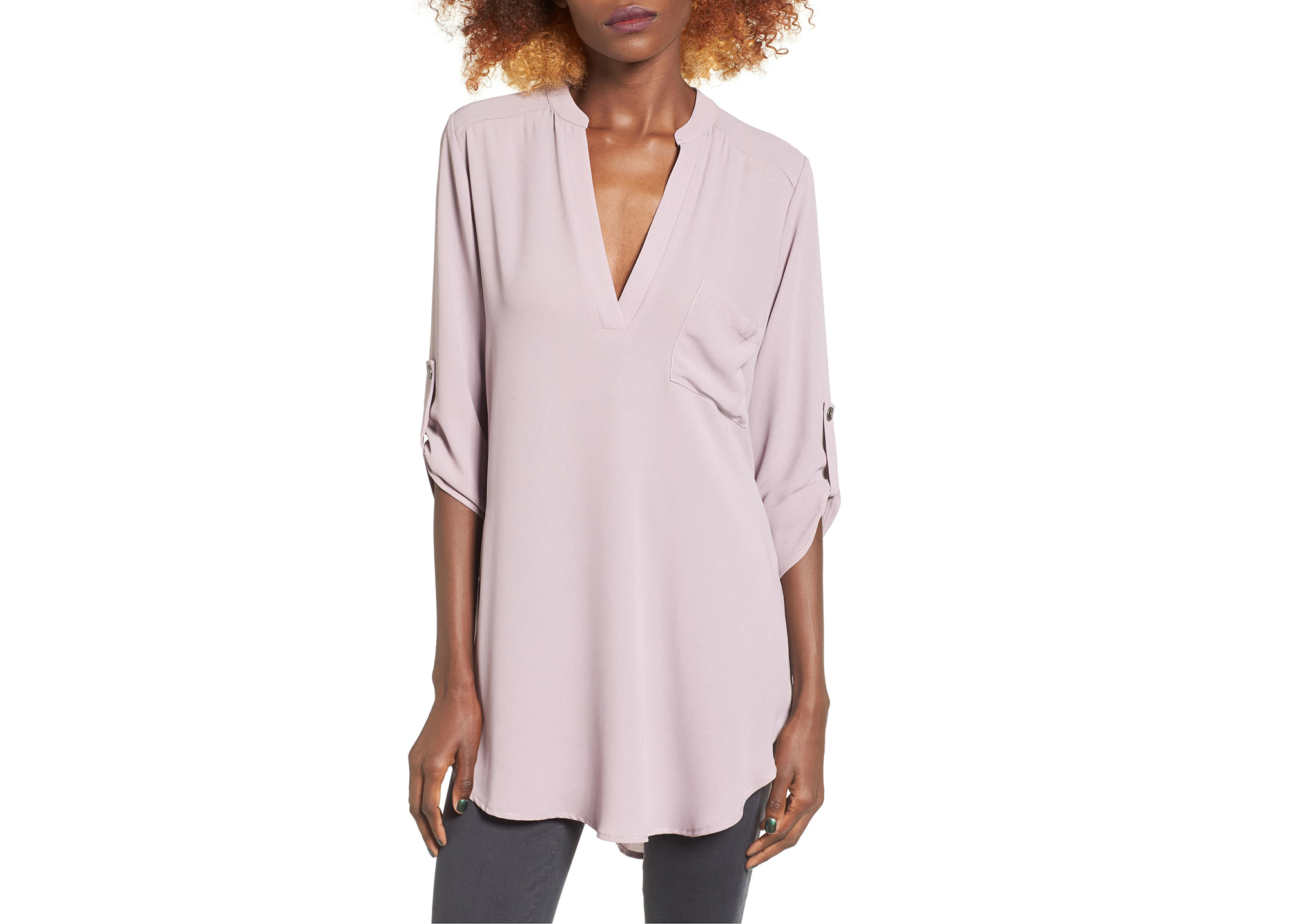 All In One Perfect Henley Tunic (Quail)