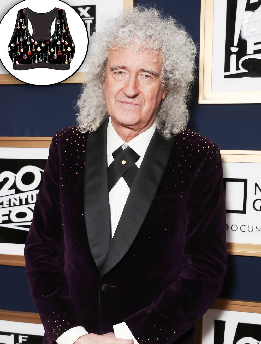 Brian May of Queen Designs Guitar Sports Bras