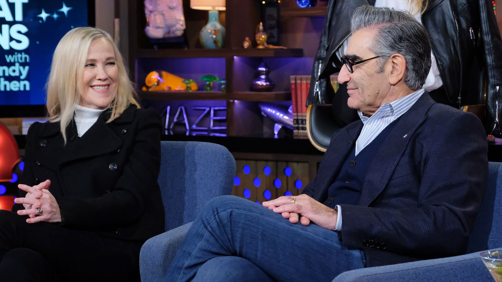 Catherine O'Hara, Eugene Levy Watch What Happens Live Used To Date