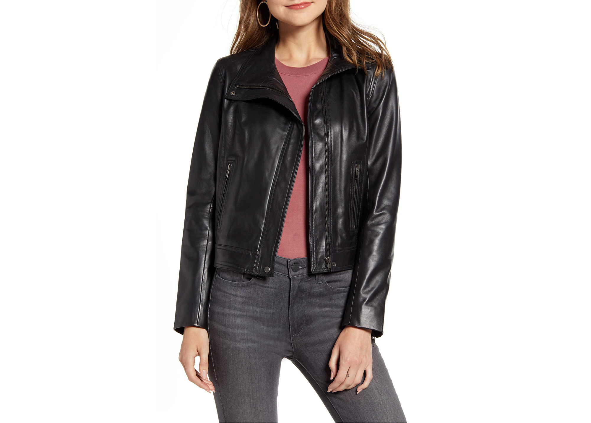 Chelsea 28 Leather Moto Jacket