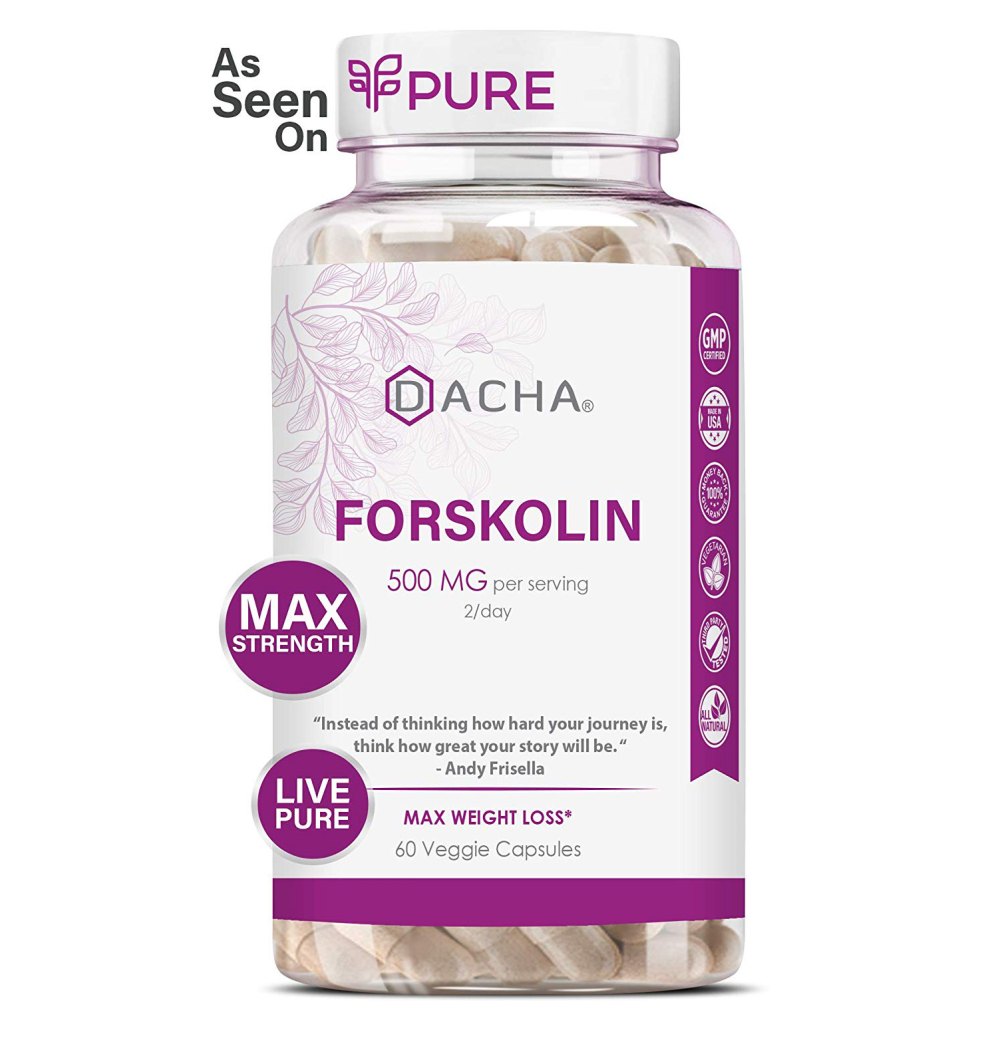 DACHA Forskolin Max Weight Loss Veggie Capsules