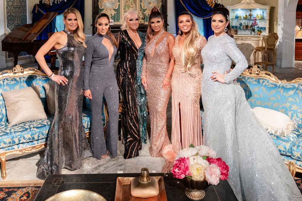 Jackie Goldschneider Melissa Gorga Margaret Josephs Teresa Giudice Dolores Catania and Jennifer Aydin Danielle Staub Slams RHONJ Costars for Letting Their Husbands Watch Her Sex Tape