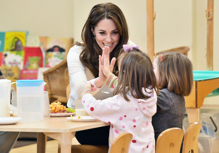 Duchess Kate Serves Breakfast at Preschool in Solo Royal Engagement