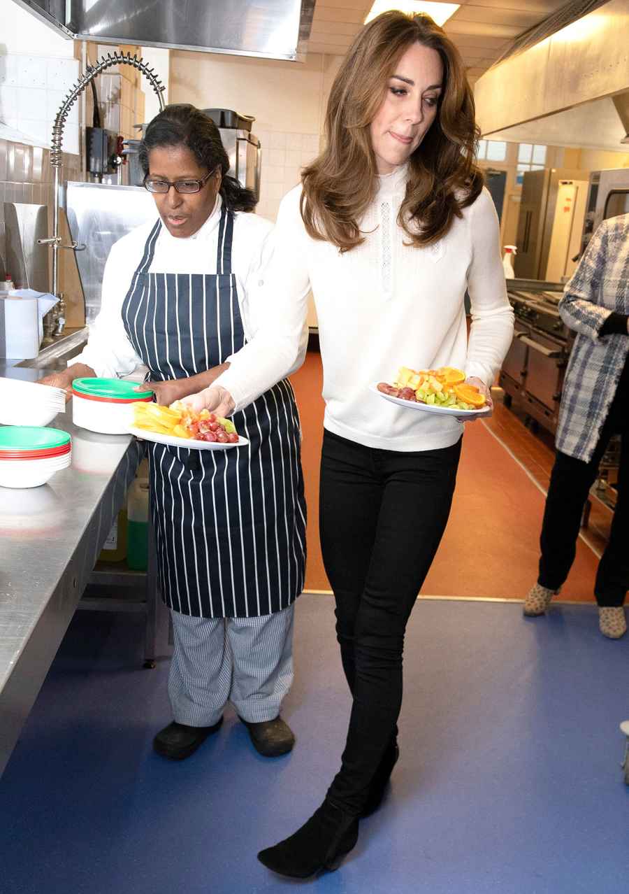 Duchess Kate Serves Breakfast at Preschool in Solo Royal Engagement