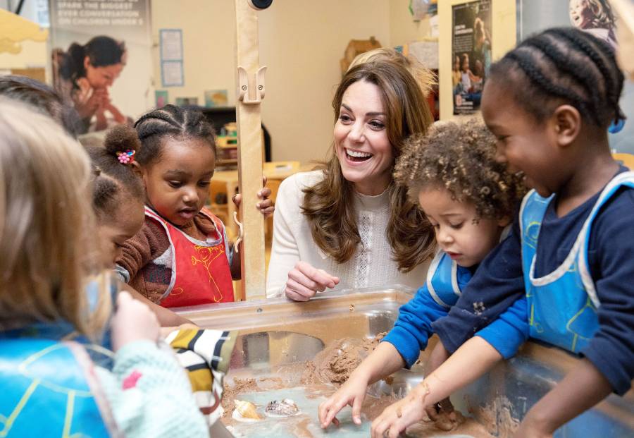 Duchess Kate Serves Breakfast at Preschool in Solo Royal Engagement