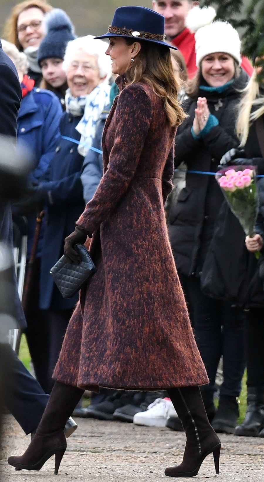 Duchess Kate and Prince William Attend Sunday Service at Church At Sandringham