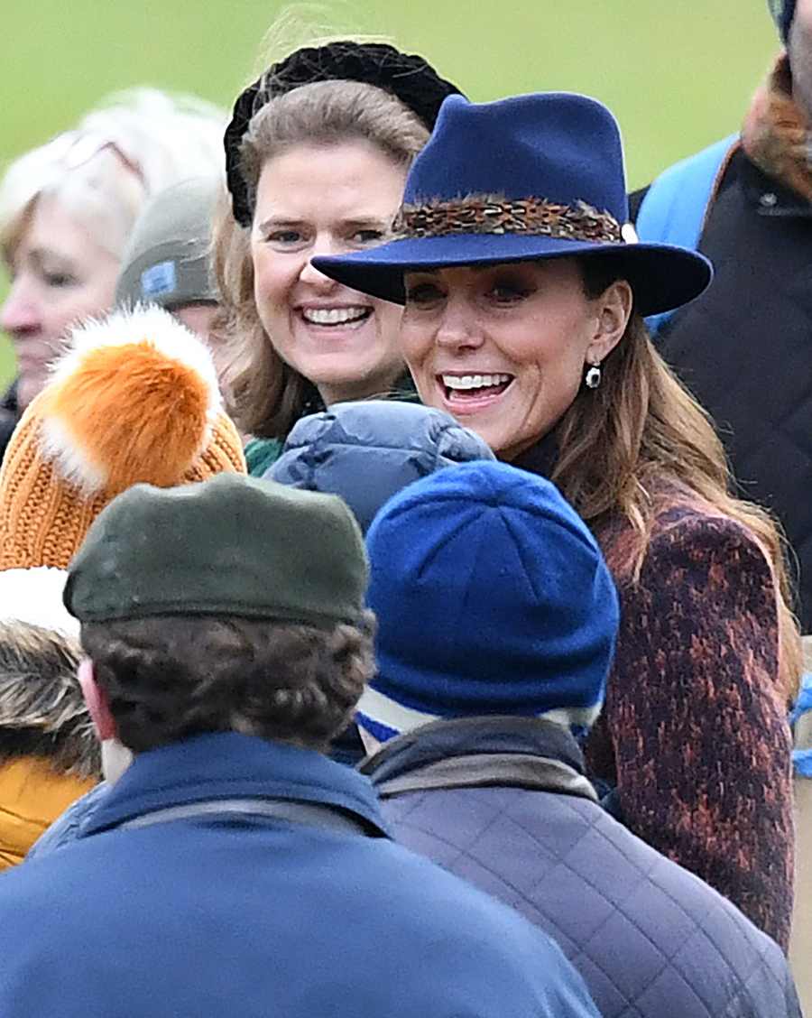 Duchess Kate and Prince William Attend Sunday Service at Church At Sandringham