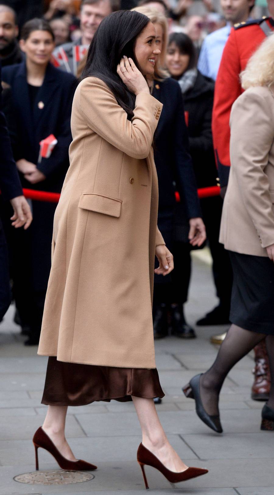 Duchess Meghan All-Brown Ensemble January 7, 2020