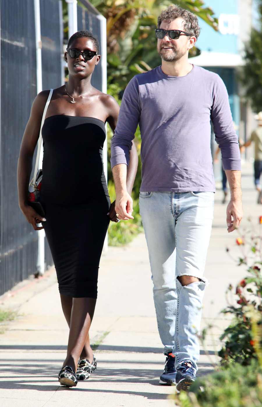 Jodie Turner-Smith Shows Off Baby Bump With Husband Joshua