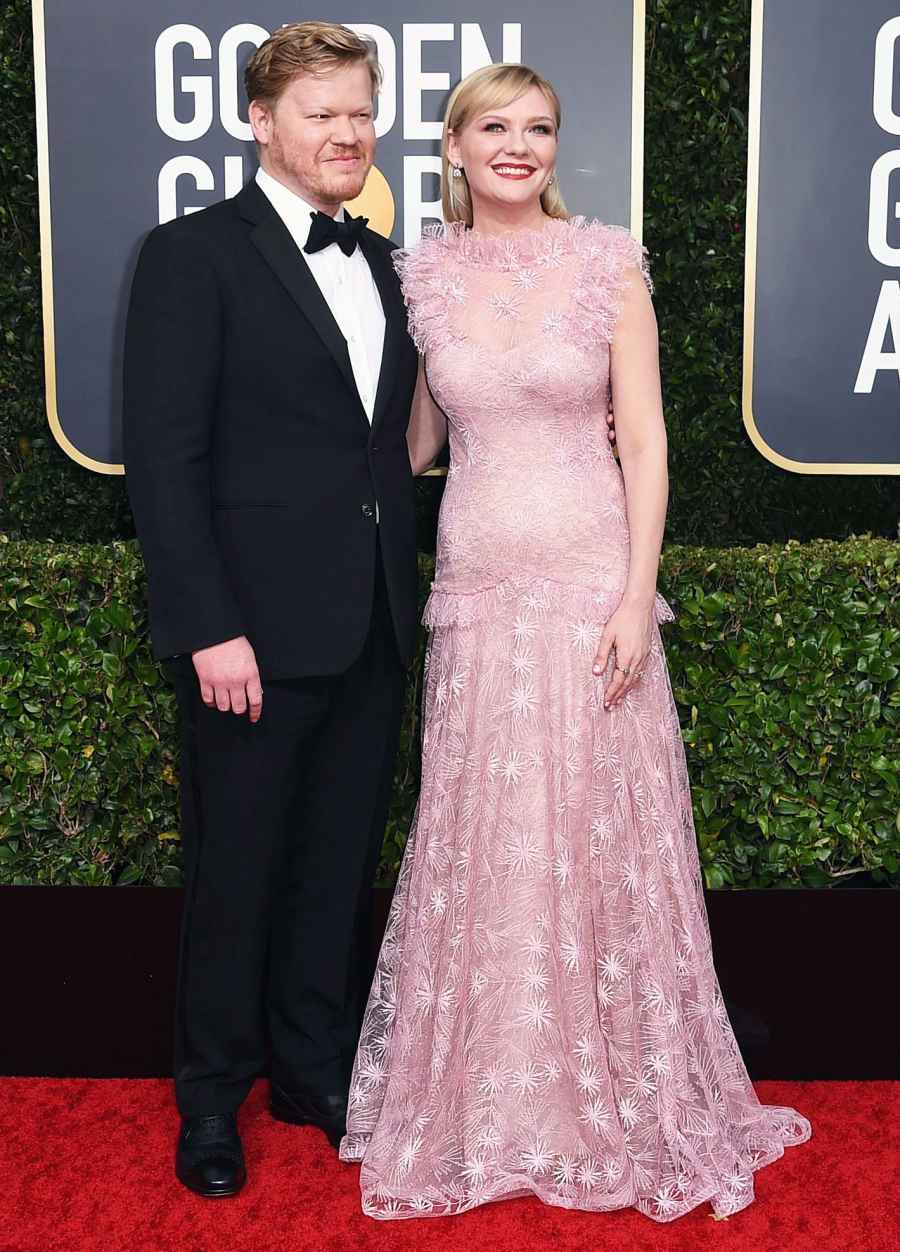 Kirsten Dunst and Jesse Plemons Make Rare Appearance at Golden Globes 2020