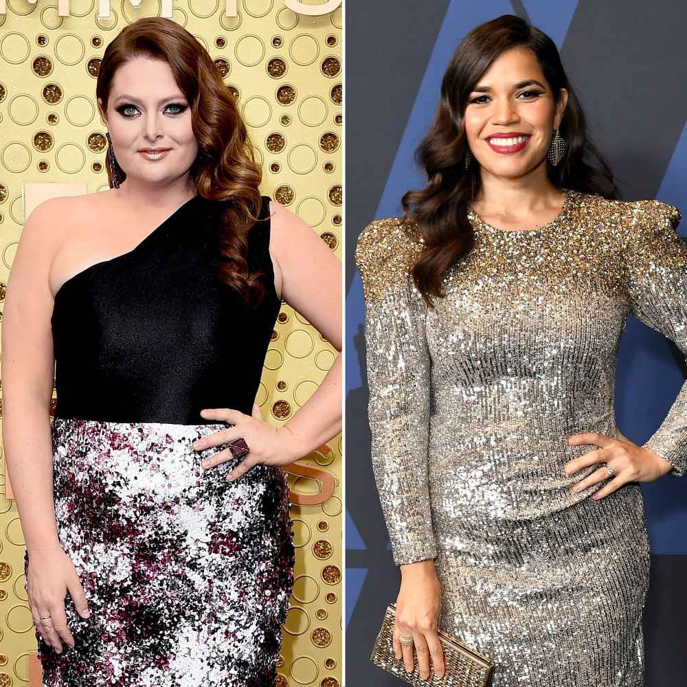 Lauren Ash Critics' Choice 2020 Gushes Over Pregnant Costar America Ferrera