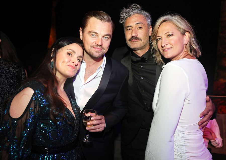 Shannon McIntosh Leonardo DiCaprio Taika Waititi and Zoe Bell SAG Awards 2020 Afterparty