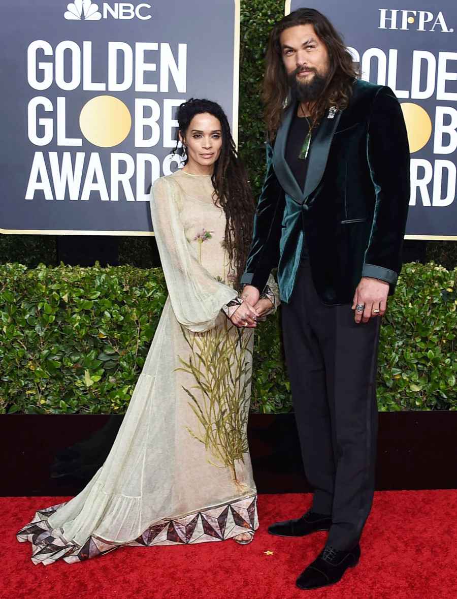 Lisa Bonet and Jason Momoa attend Golden Globes 2020