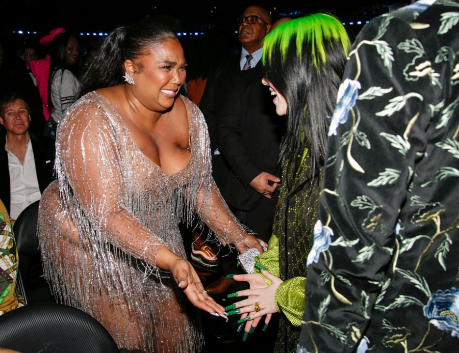 Lizzo Billie Eilish and Finneas O'Connell Unseen Moments From the Grammys 2020