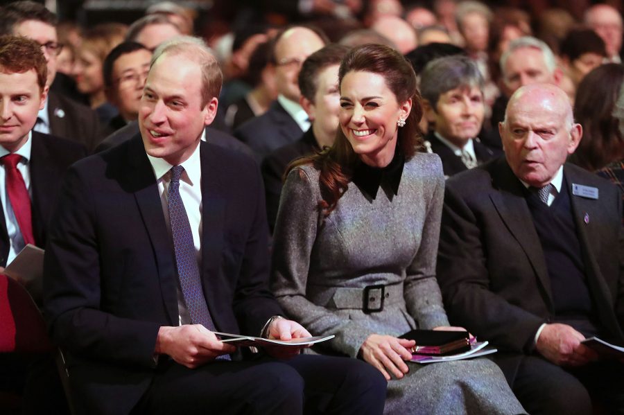 Prince William and Duchess Kate Catherine Duchess of Cambridge Middleton Attend Event Honoring Holocaust Survivors