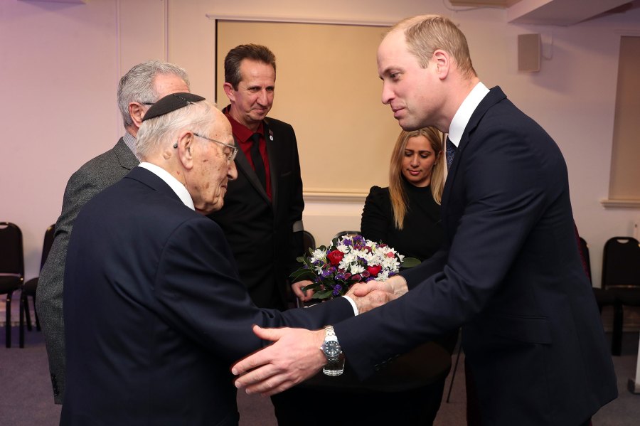 Prince William and Duchess Kate Catherine Duchess of Cambridge Middleton Attend Event Honoring Holocaust Survivors