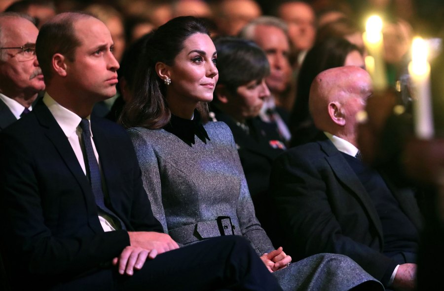 Prince William and Duchess Kate Catherine Duchess of Cambridge Middleton Attend Event Honoring Holocaust Survivors