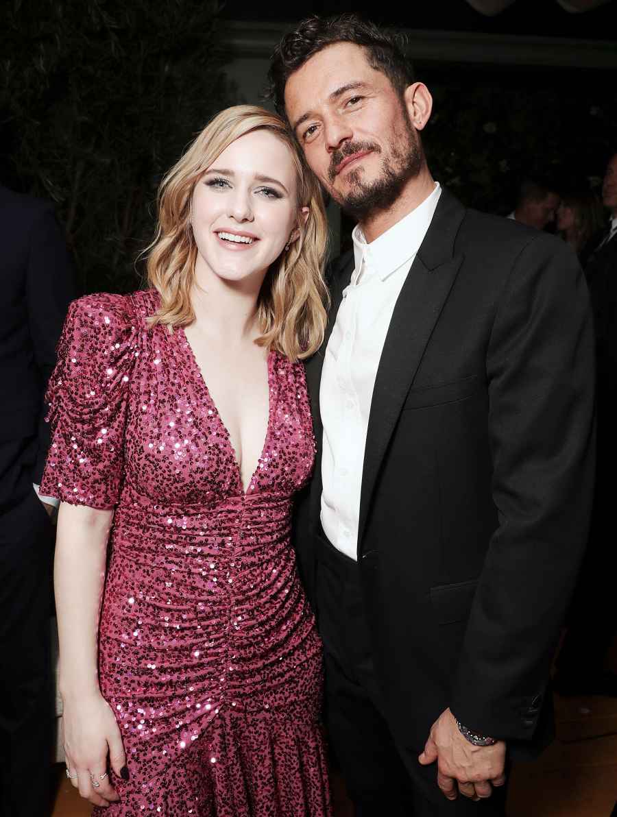 Rachel Brosnahan and Orlando Bloom Golden Globes 2020 After Parties