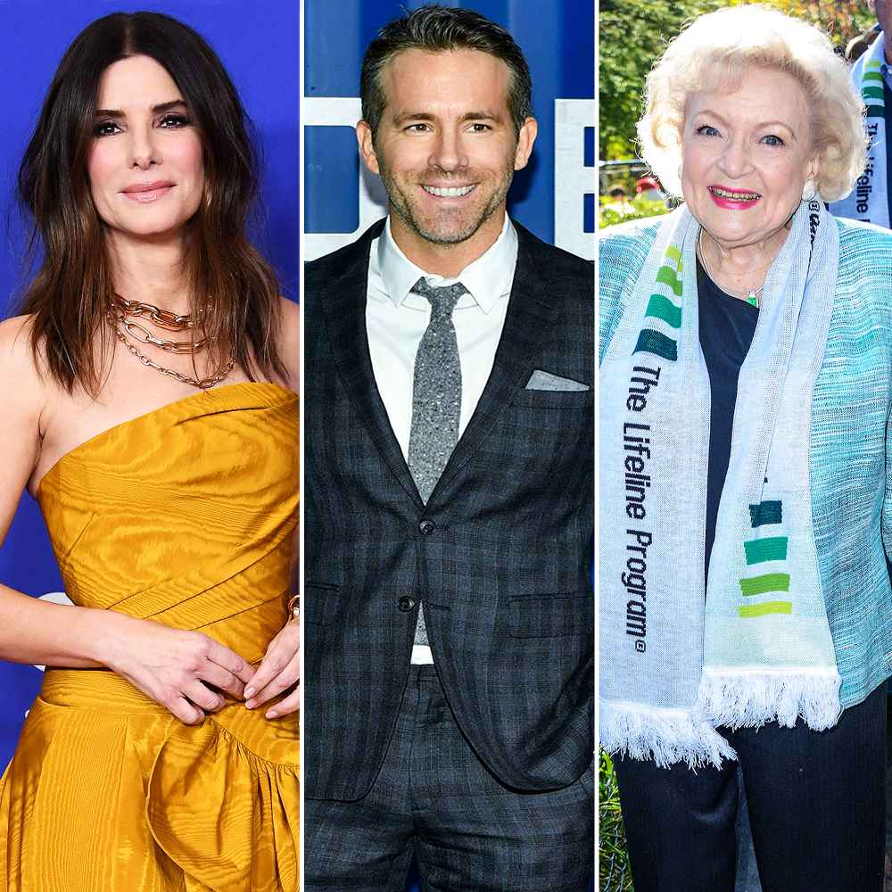 Sandra Bullock Ryan Reynolds Reunite Birthday Video for Betty White