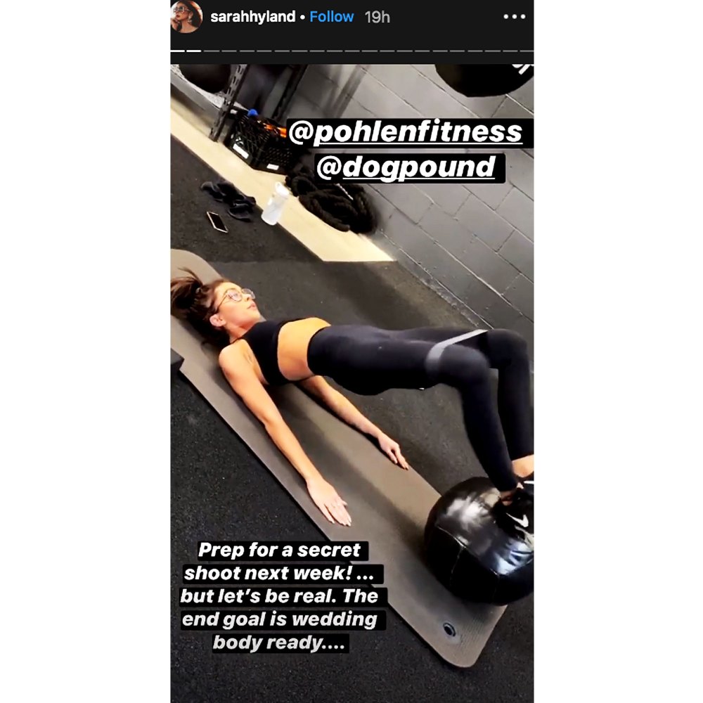 Sarah Hyland Workout Goals Get Wedding Body Ready