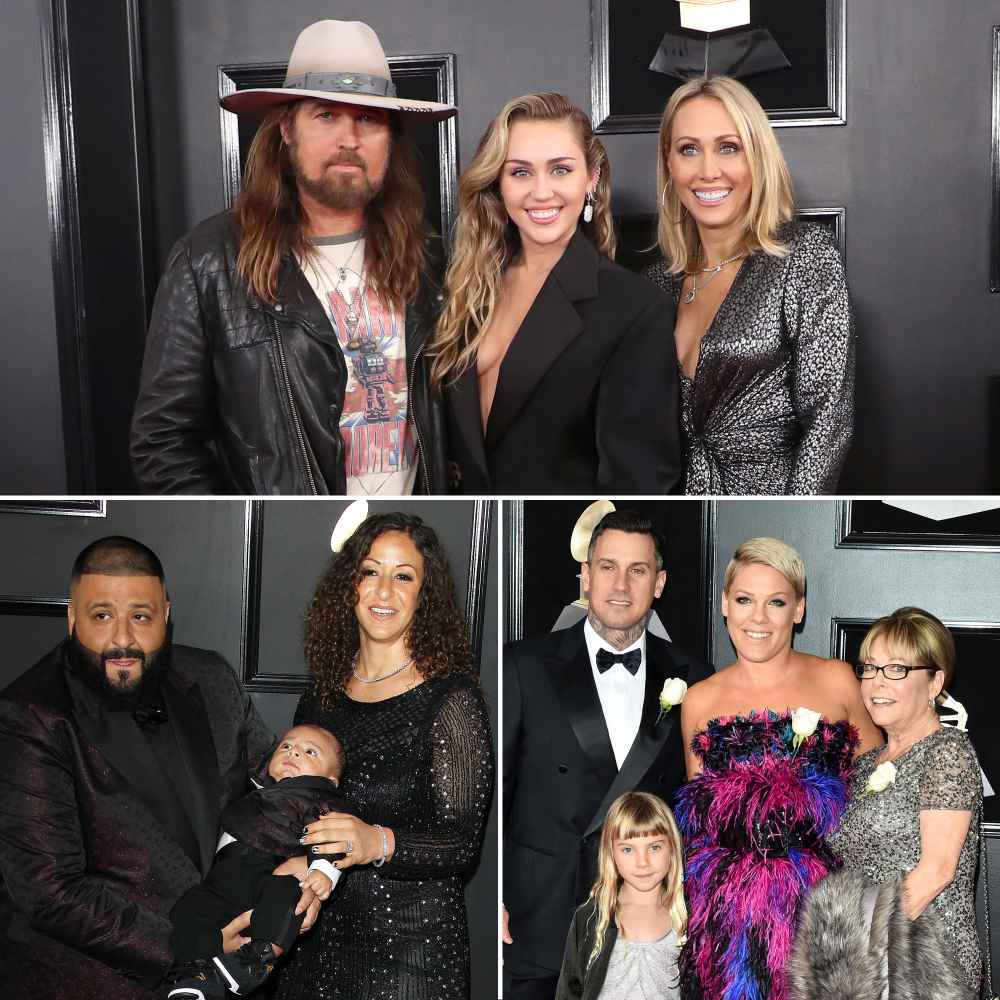 Stars Who Brought Family Members to the Grammy Awards