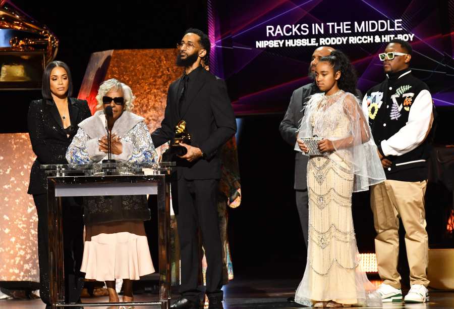 Grammys 2020 Winners Nipsey Hussle Family