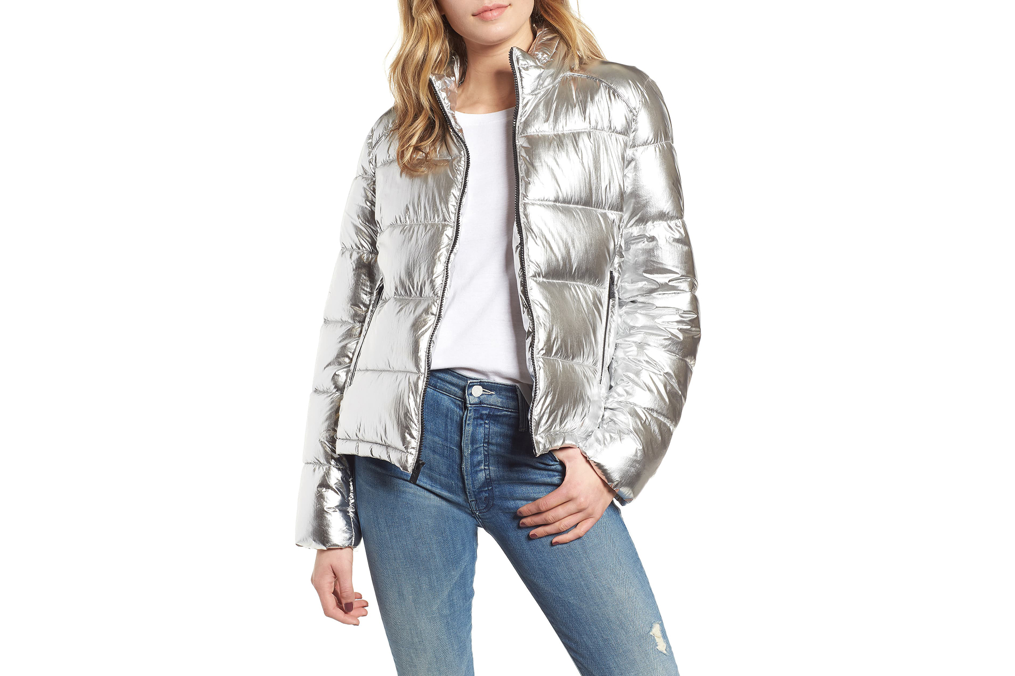 Marc New York Metallic Puffer Jacket