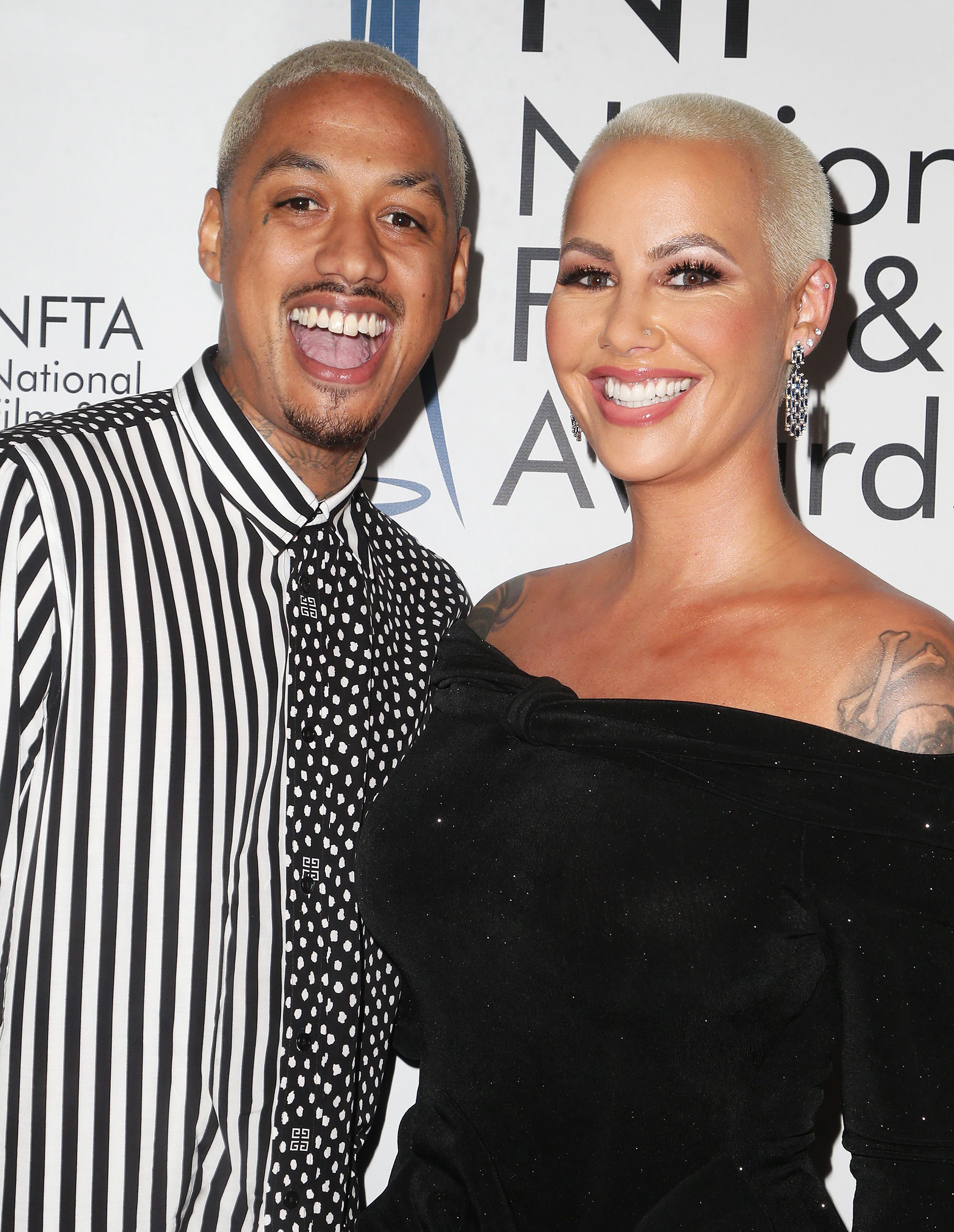 Amber Rose's Boyfriend Alexander Edwards Got a Face Tattoo