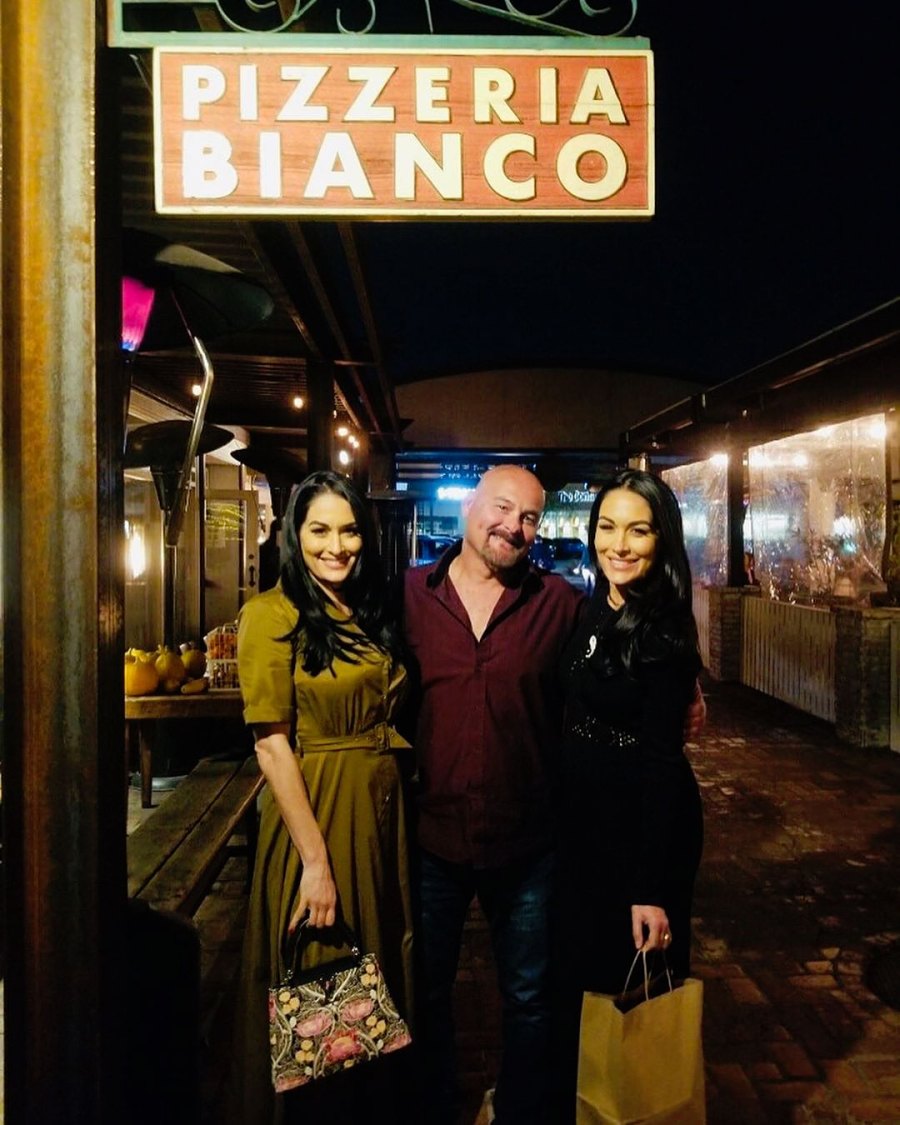 Brie Bella and Nikki Bella Dinner With Dad