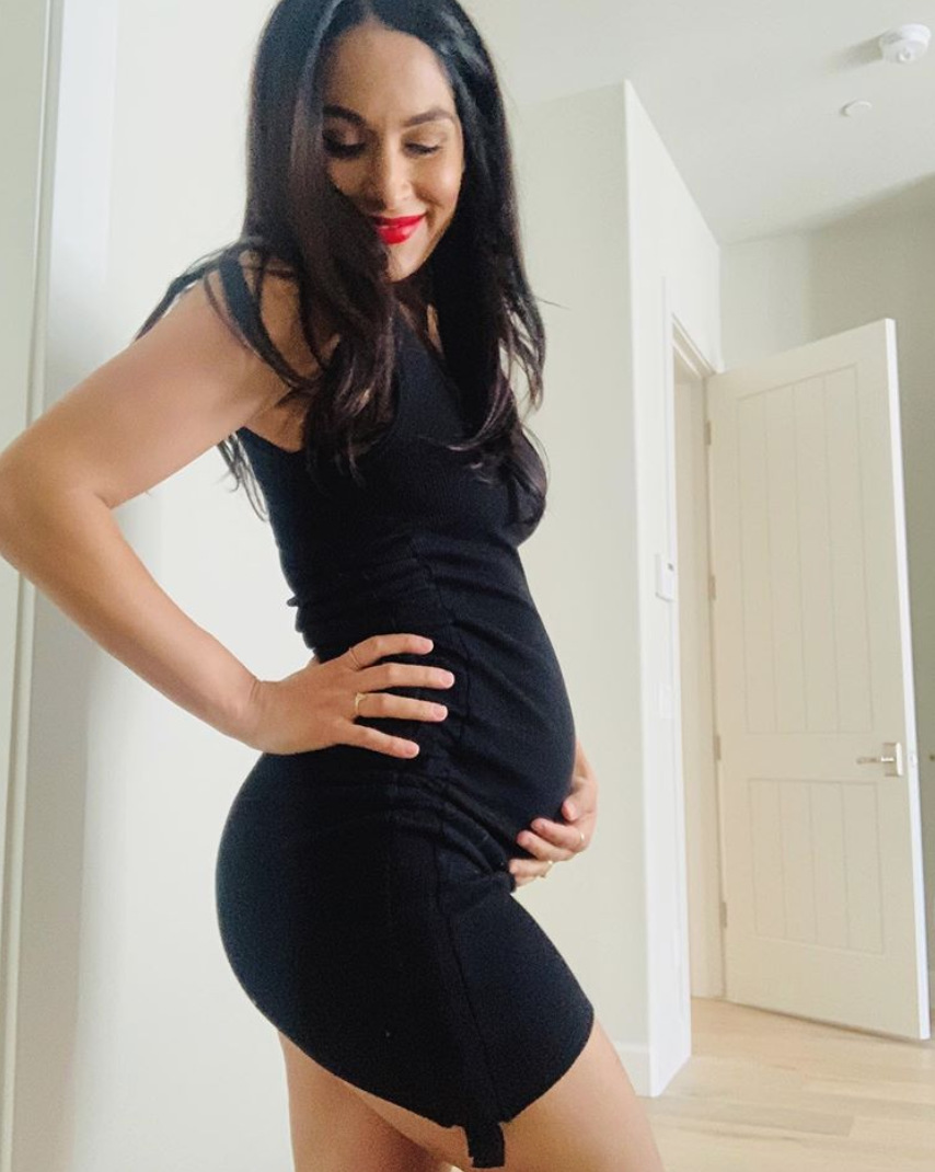 Brie Bella baby bump