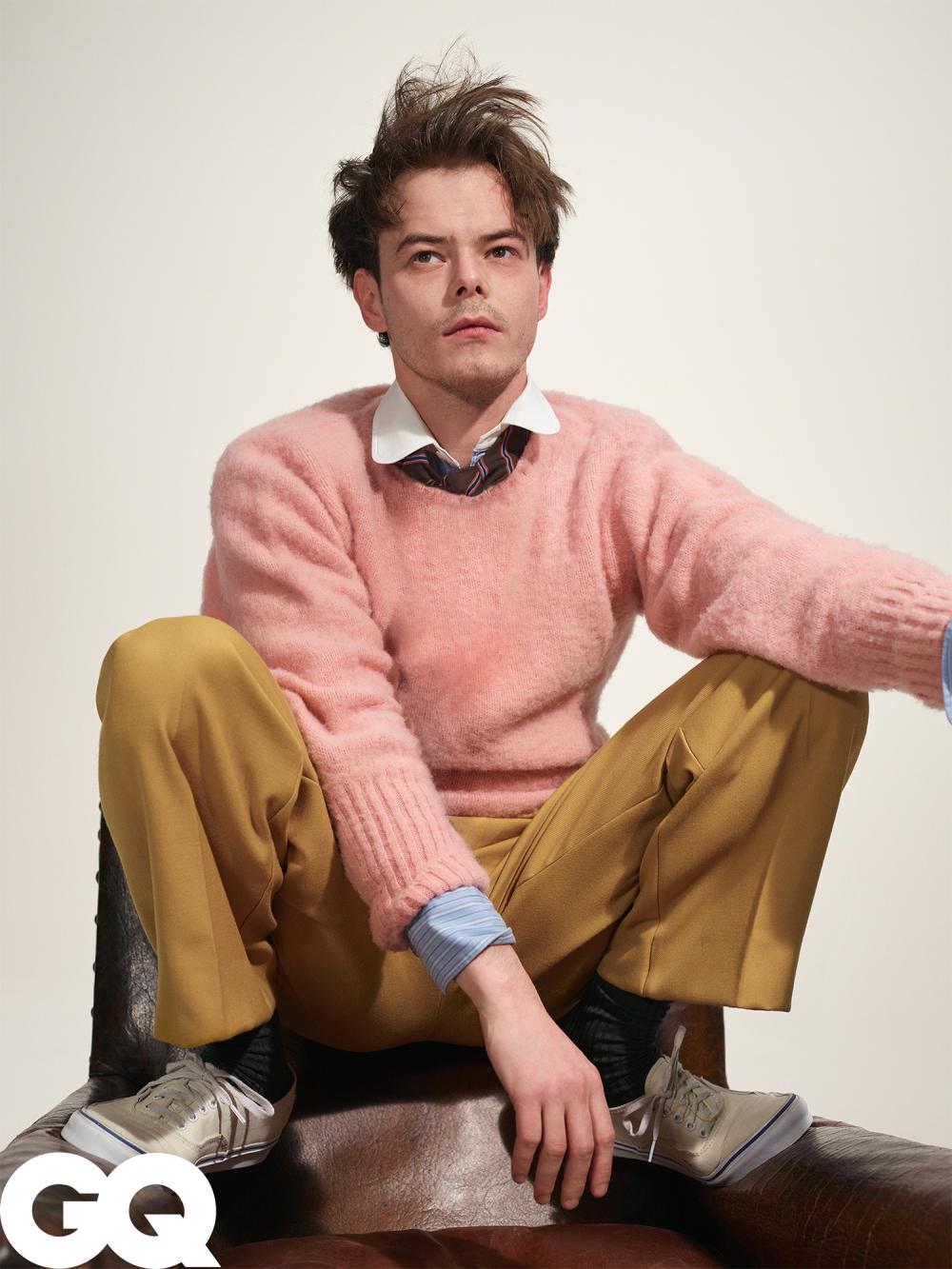 Charlie Heaton talks relationship Natalia Dyer GQ