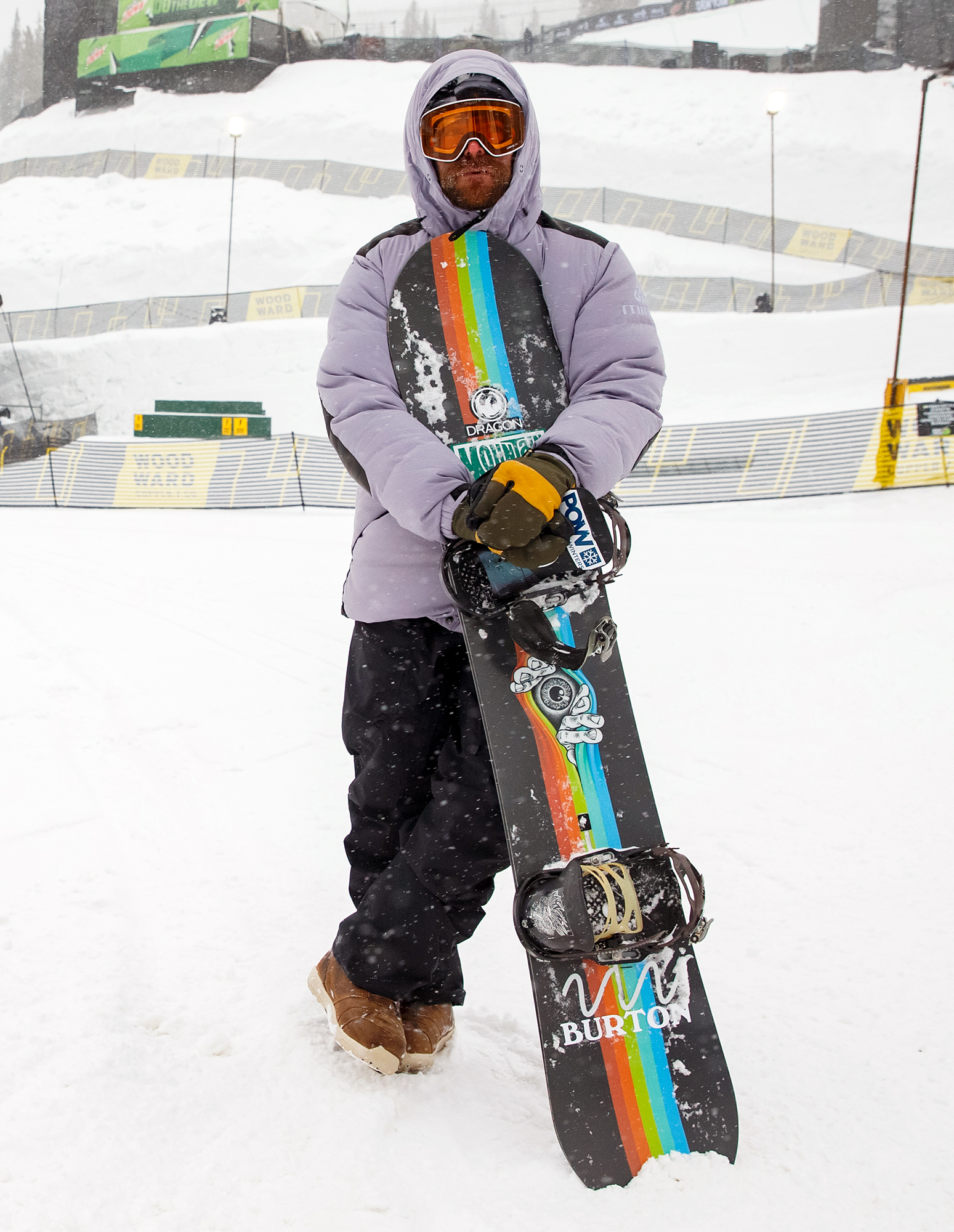 Danny Davis Copper Mountain Dew Tour 2020 Athletes Stay Warm on the Slopes