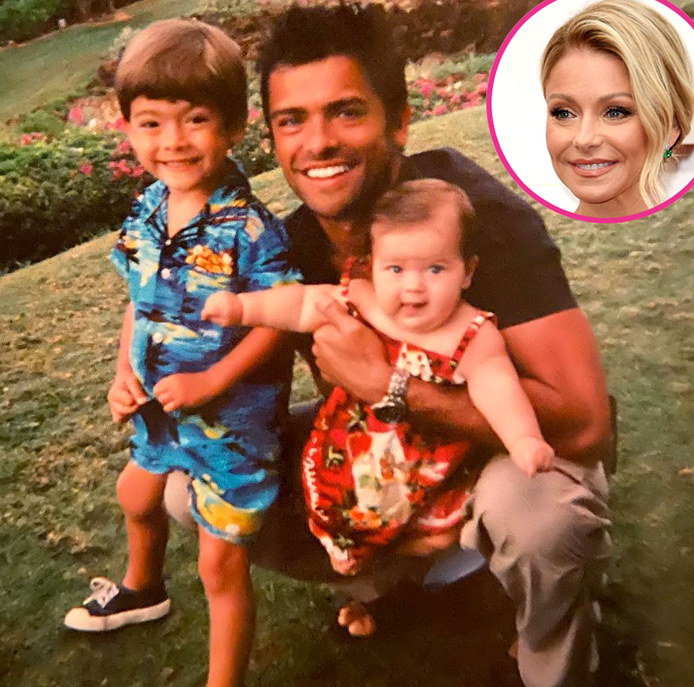 Kelly Ripa Shares Tropical Throwback Snap Mark Consuelos