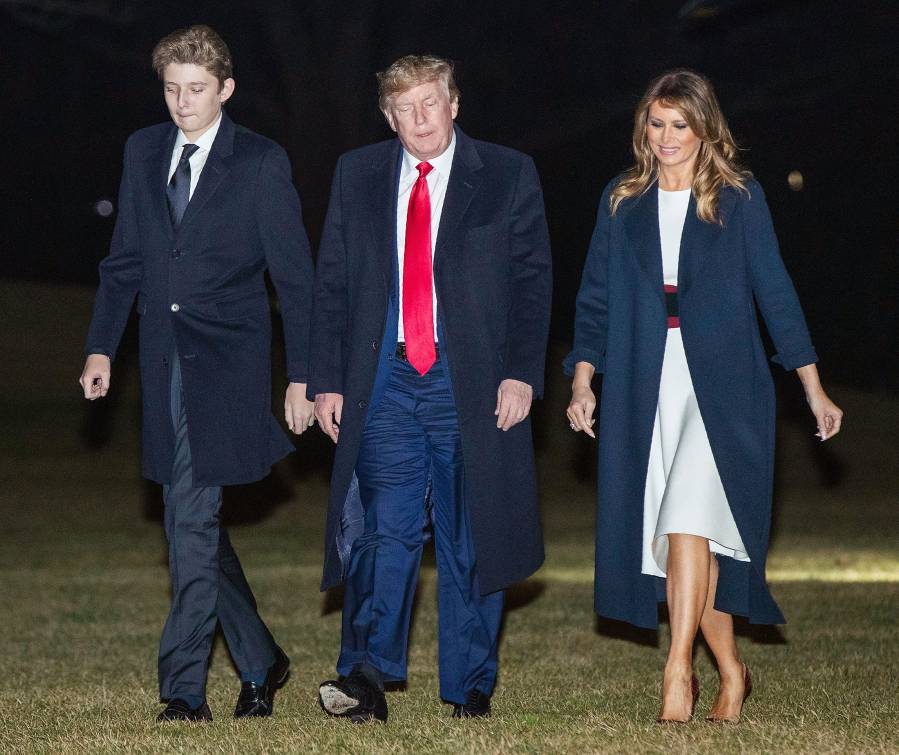 Melania Trump Patriotic Colors February 2, 2020