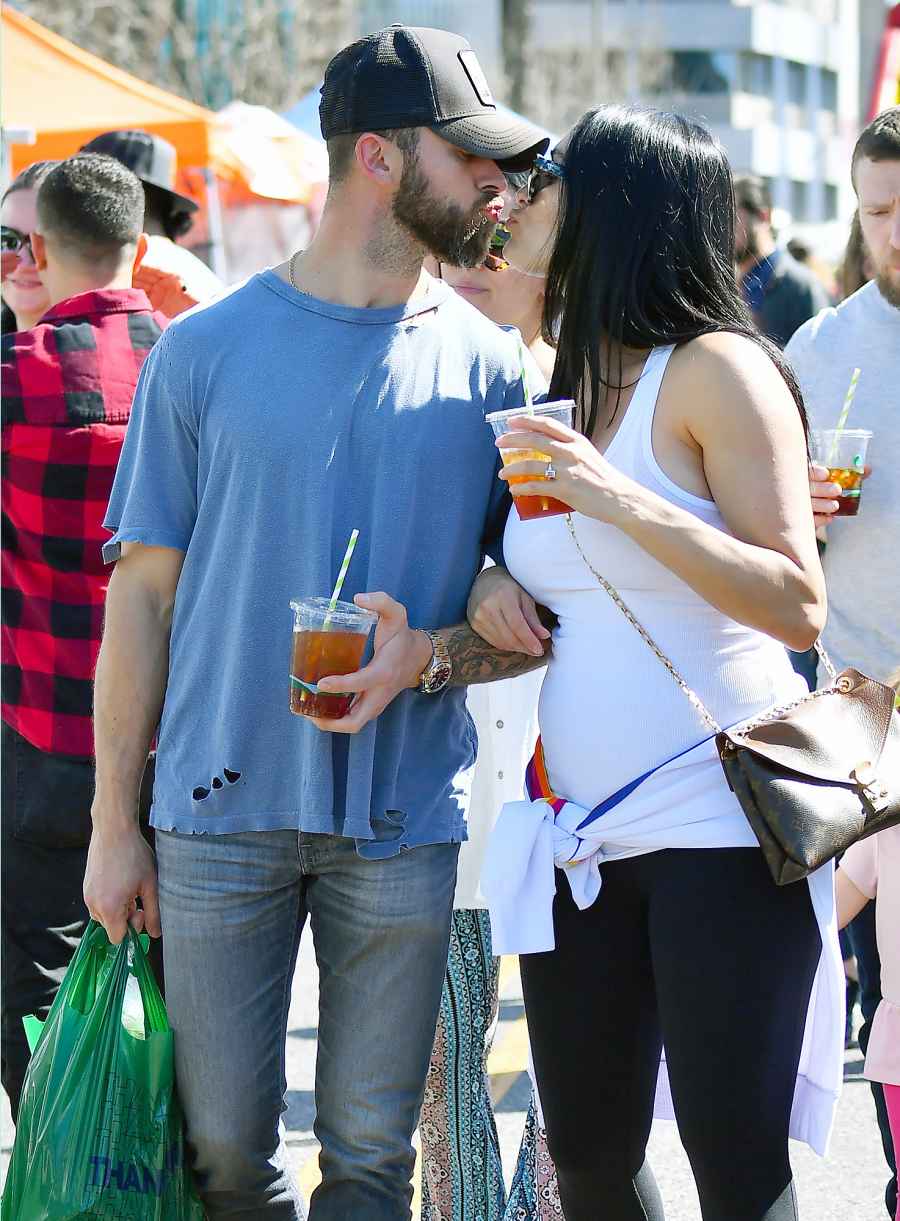 Nikki Bella Kisses Fiance Artem Chigvintsev While Showing Off Baby Bump