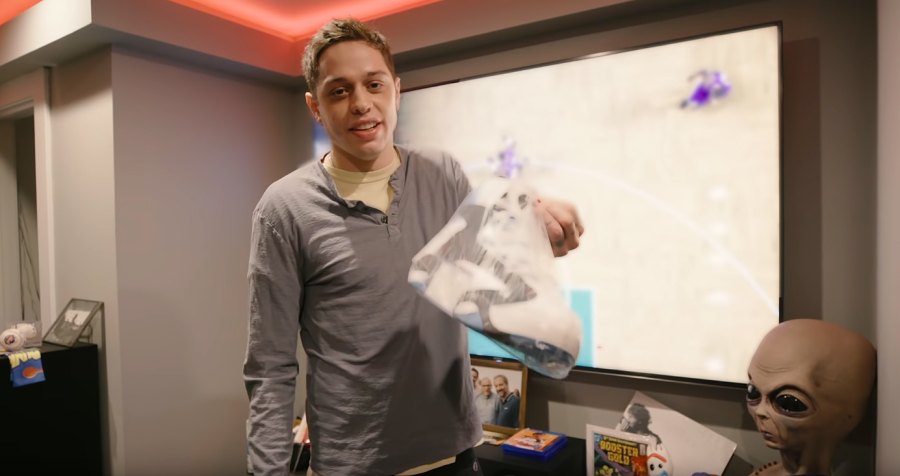 Pete-Davidson-Shows-Off-His-Basement-Apartment-in-His-Mom’s-House