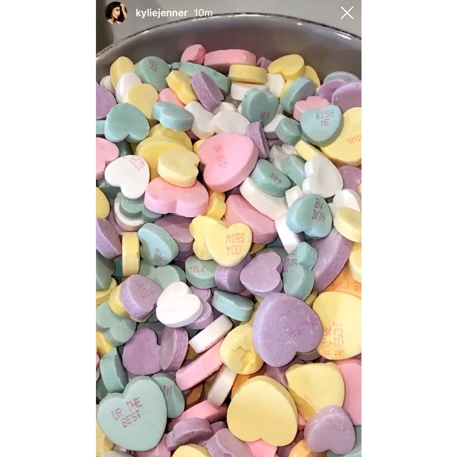 Kylie Jenner Stars Celebrate Valentines Day