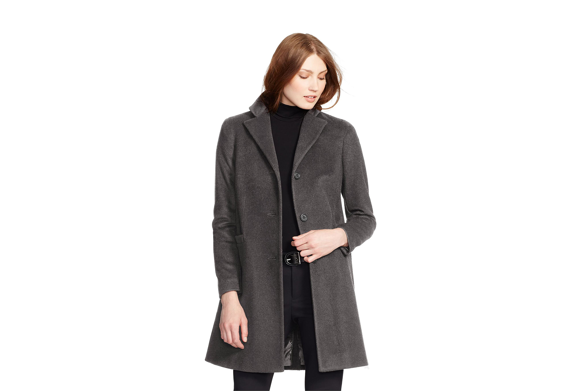 Lauren Ralph Lauren Wool Blend Reefer Coat