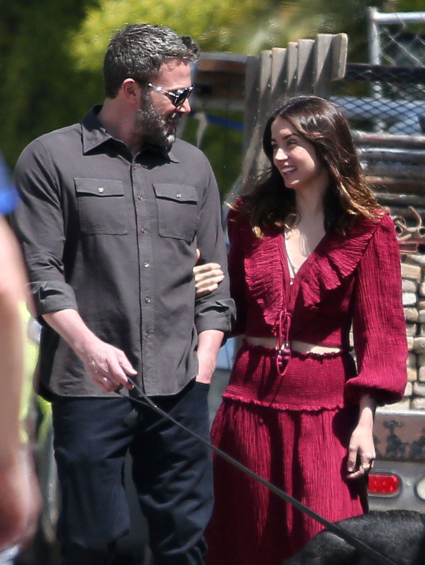 Ben Affleck and Ana De Armas PDA Walking Dogs