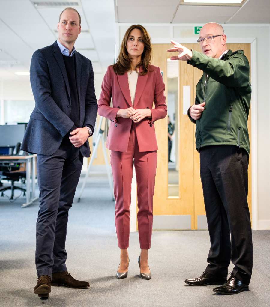 Duchess Kate Middleton Rose Pantsuit March 19, 2020