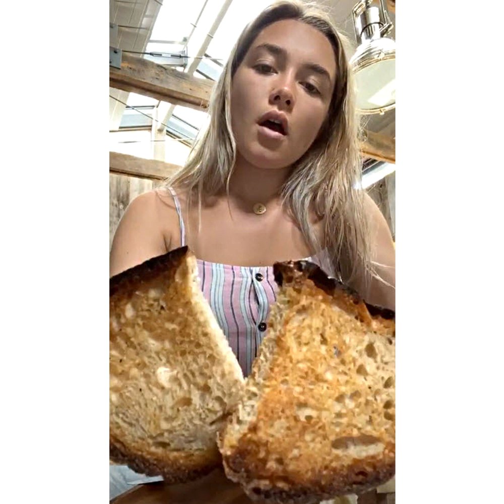 Florence Pugh Jokingly Shares Cooking Tutorial Herself Making Toast