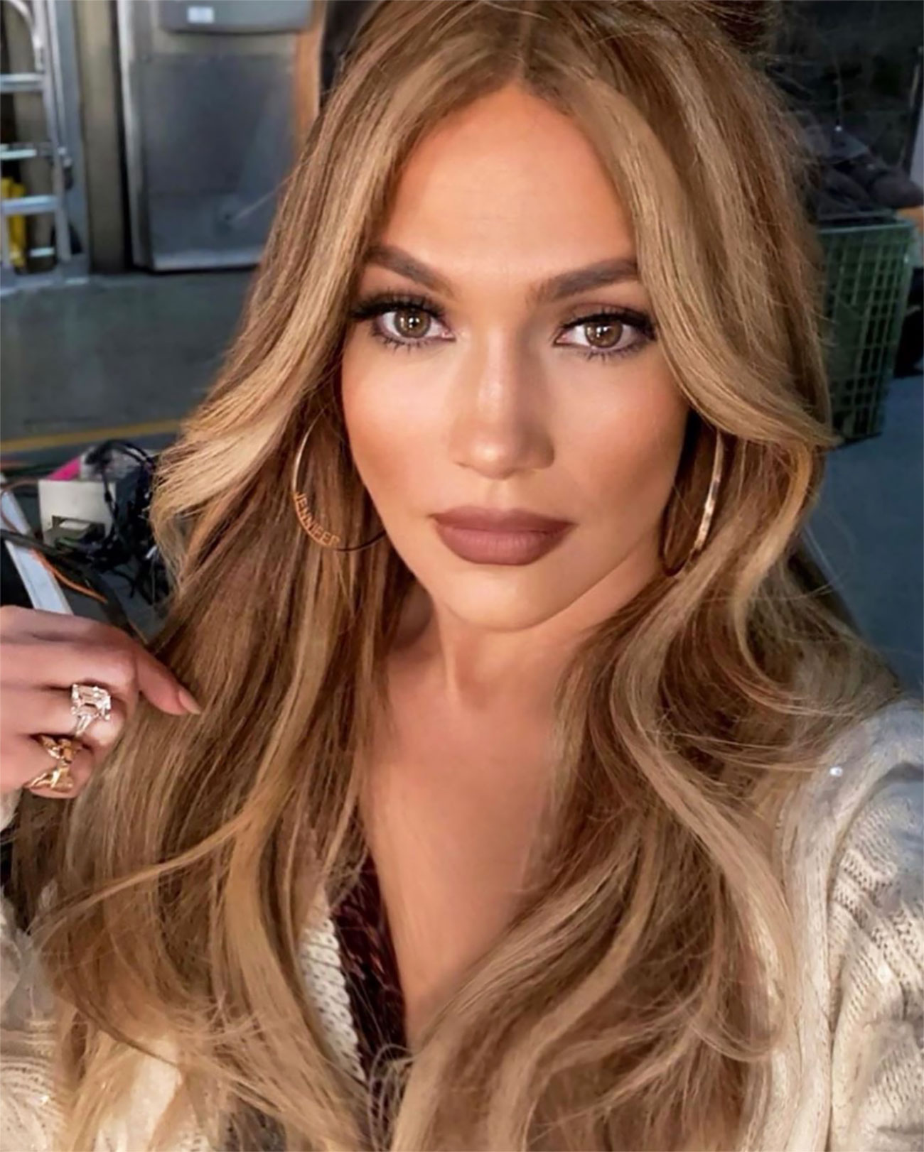 Jennifer Lopez Personalized Hoop Earrings