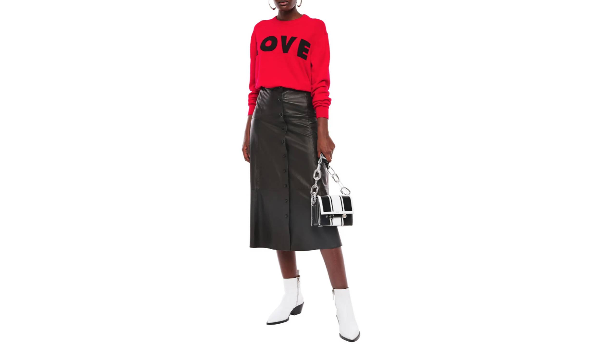 Love Moschino Intarsia-knit Sweater